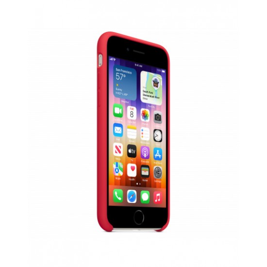 iPhone SE Custodia in silicone - (PRODUCT)RED